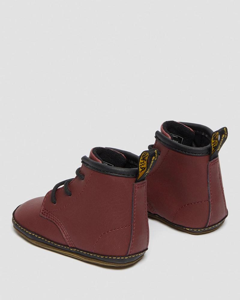 Newborn 1460 Auburn Bőr Booties Alkalmi Csizma Gyerek Rózsaszín Piros | HU 160OKI